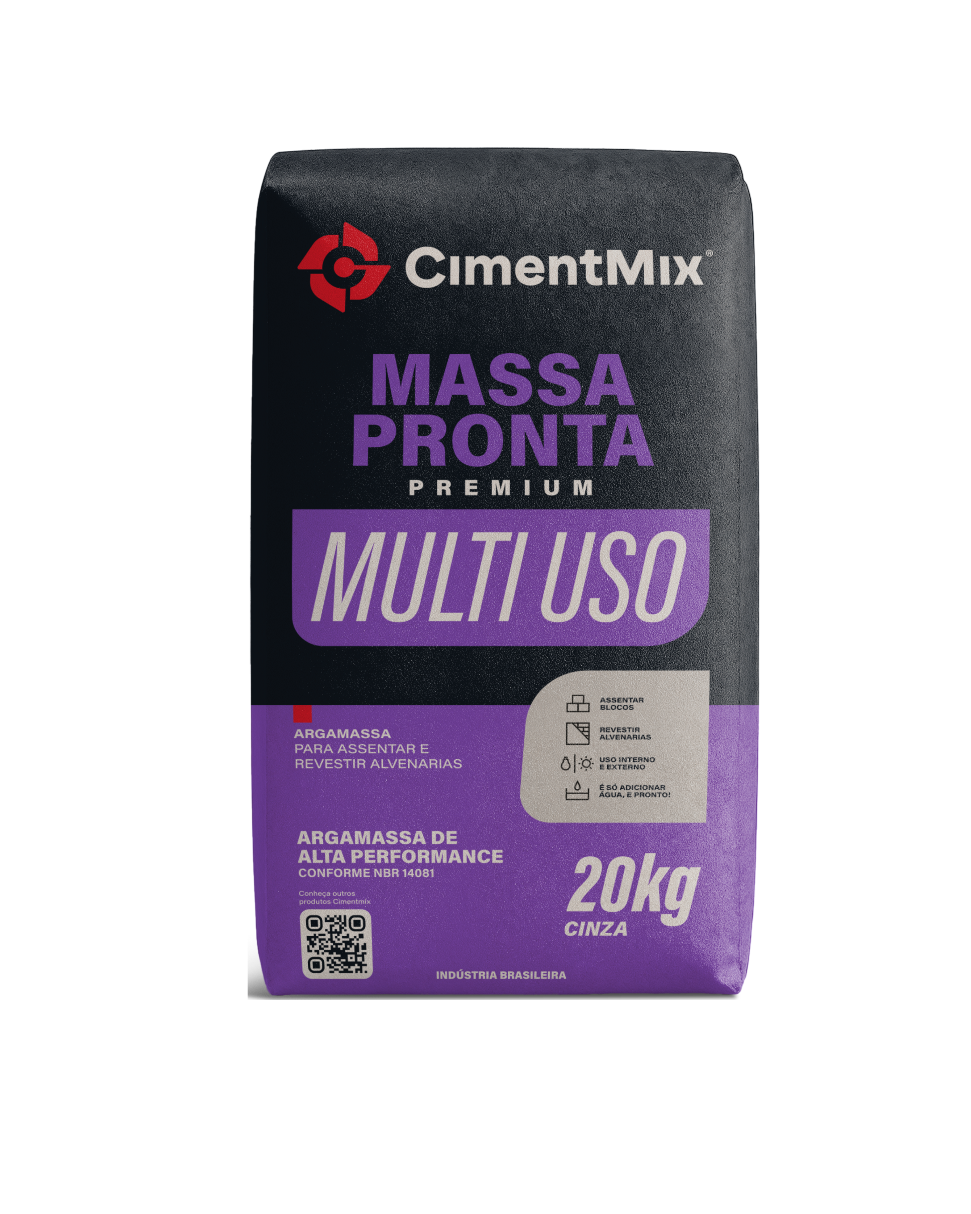 Embalagem Massa Pronta Premium Multi Uso Cimentmix