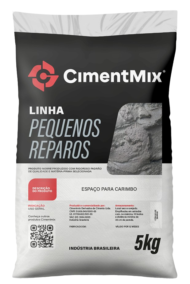 Embalagem Linha Pequenos Reparos Cimentmix