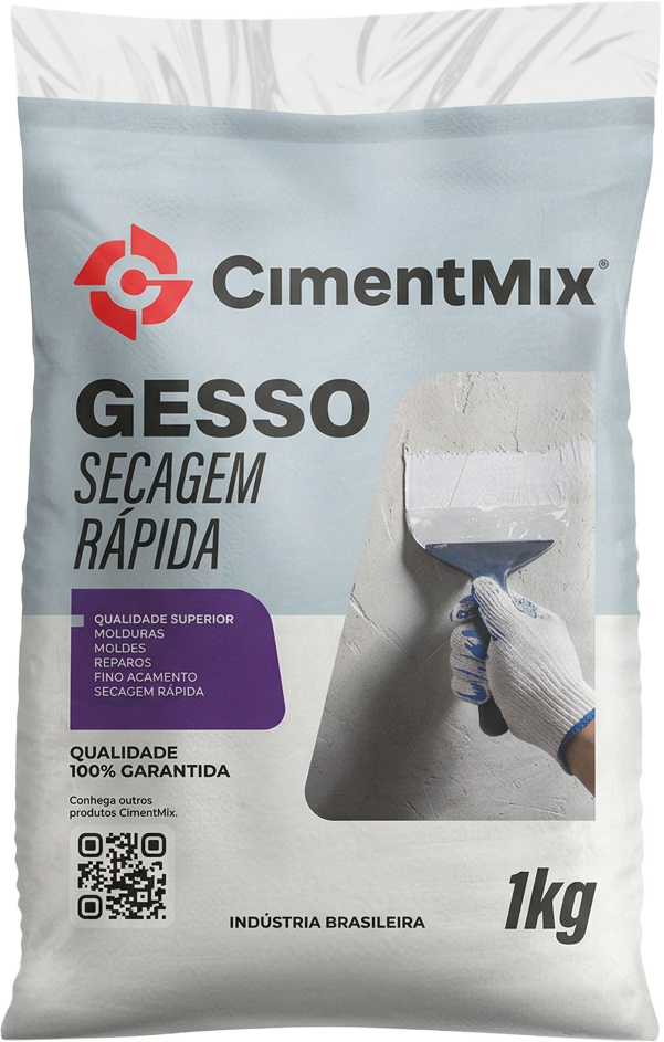 Embalagem Gesso Rápido Cimentmix